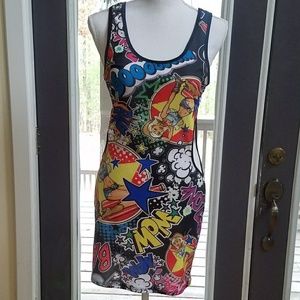 Comic Book Cut Out Dress
